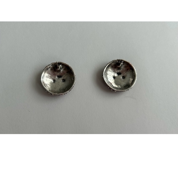 New Sterling Silver Handmade Stud Earrings made in USA - Picture 4 of 12